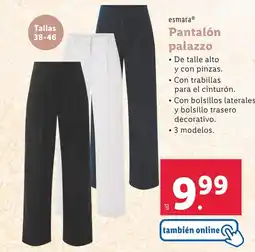 Lidl ESMARA Pantalón palazzo oferta