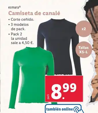 Lidl ESMARA Camiseta de canalé oferta