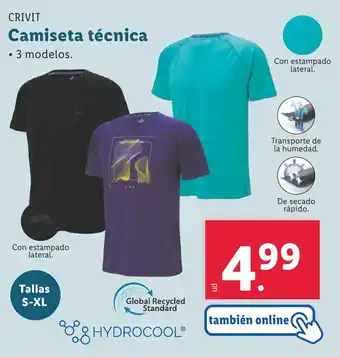 Lidl CRIVIT Camiseta técnica oferta