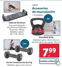 Lidl CRIVIT Accesorios de musculación oferta