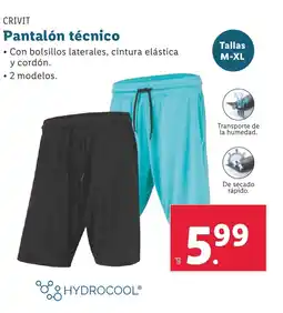 Lidl CRIVIT Pantalón técnico oferta