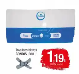 Condis CONDIS Tovallons blancs oferta