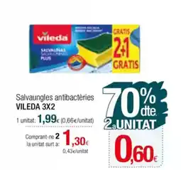 Condis VILEDA Salvaungles antibactéries oferta