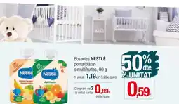 Condis NESTLÉ Bossetes poma/plàtan o multifruites oferta