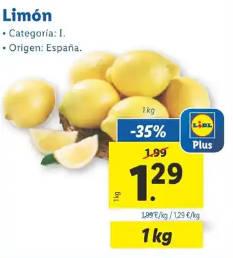 Lidl Limón oferta