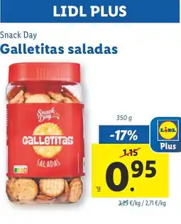 Lidl SNACK DAY Galletitas saladas oferta