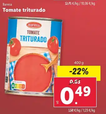 Lidl BARESA Tomate triturado oferta