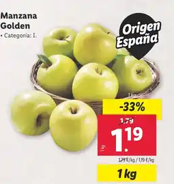 Lidl Manzana Golden oferta