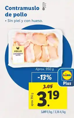 Lidl Contramuslo de pollo oferta