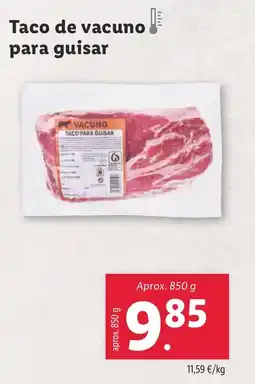 Lidl Taco de vacuno para guisar oferta