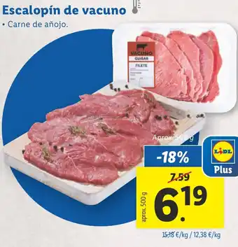 Lidl Escalopín de vacuno oferta