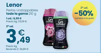 Clarel LENOR Perlas Unstoppables toda la gama oferta