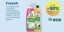 Clarel FROSCH Limpiador WC Lavanda y Frambuesa, limpiacristales pistola 750 ml y vitro Naranja oferta