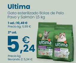 Clarel ULTIMA Gato esterilizado Bolas de Pelo Pavo y Salmón oferta