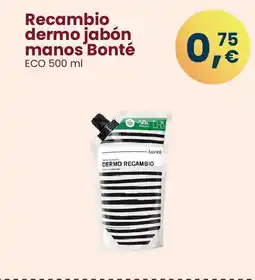 Clarel Recambio dermo jabón manos Bonté oferta