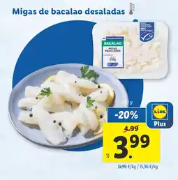 Lidl Migas de bacalao desaladas oferta