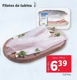 Lidl Filetes de lubina oferta