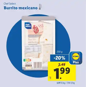 Lidl CHEF SELECT Burrito mexicano oferta