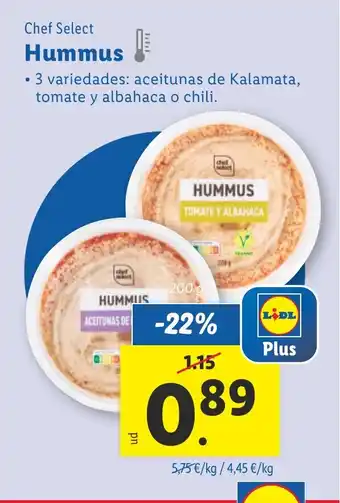 Lidl CHEF SELECT Hummus oferta