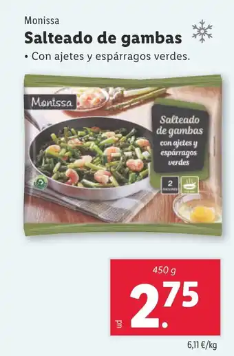 Lidl MONISSA Salteado de gambas oferta