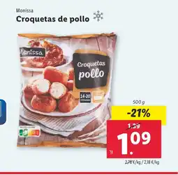 Lidl MONISSA Croquetas de pollo oferta