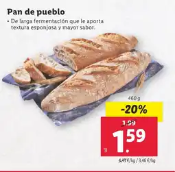 Lidl Pan de pueblo oferta