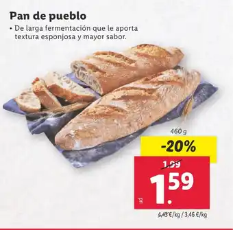 Lidl Pan de pueblo oferta