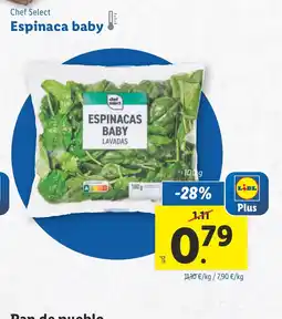 Lidl CHEF SELECT Espinaca baby oferta