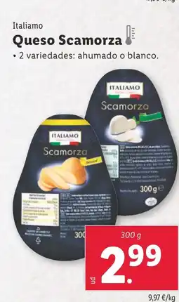 Lidl ITALIAMO Queso Scamorza oferta