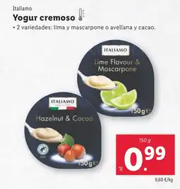 Lidl ITALIAMO Yogur cremoso oferta