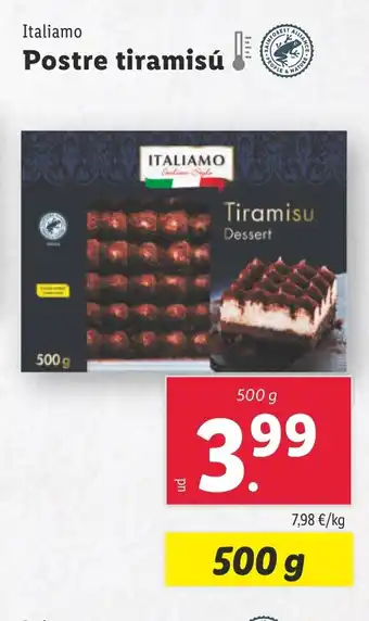 Lidl Postre tiramisú oferta