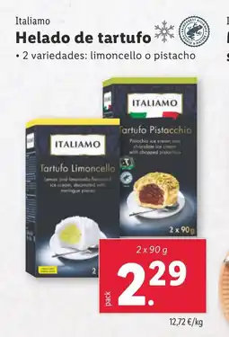 Lidl ITALIAMO Helado de tartufo oferta