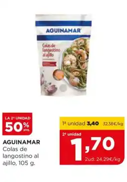 Alimerka AGUINAMAR Colas de langostino al ajillo oferta