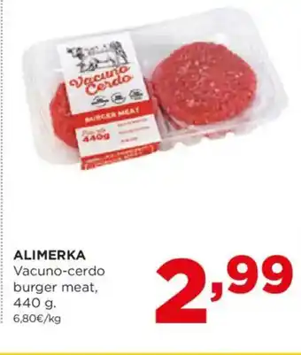 Alimerka ALIMERKA Vacuno-cerdo burger meat oferta