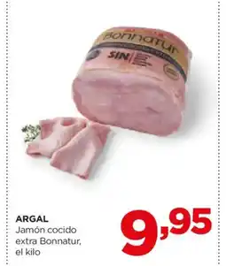 Alimerka ARGAL Jamón cocido extra Bonnatur oferta