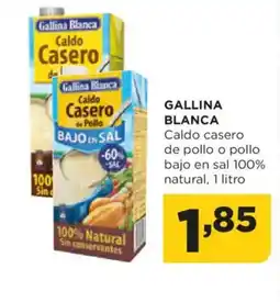 Alimerka GALLINA BLANCA Caldo casero de pollo o pollo bajo en sal 100% natural oferta