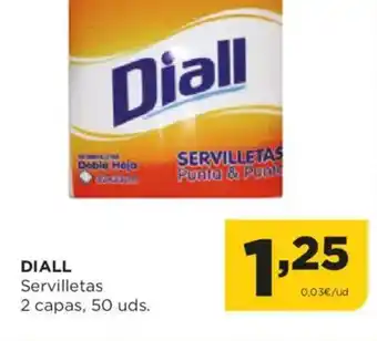 Alimerka DIALL Servilletas 2 capas, 50 uds. oferta