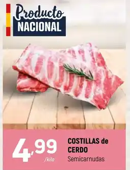 Coviran Costillas de cerdo semicarnudas oferta