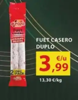 Coviran Fuet casero duplo oferta