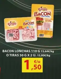 Coviran Bacon lonchas o tiras oferta