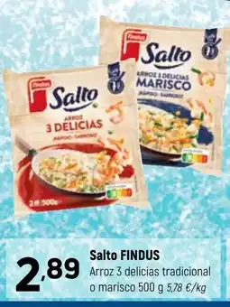 Coviran Salto FINDUS Arroz 3 delicias tradicional oferta