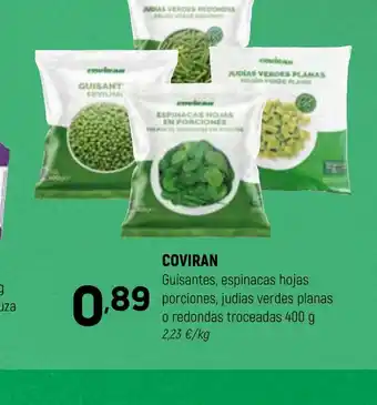 Coviran COVIRAN Guisantes, espinacas hojas porciones, judías verdes planas oferta