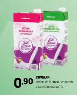 Coviran COVIRAN Leche sin lactosa desnatada o semidesnatada oferta