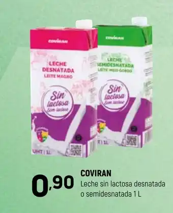 Coviran COVIRAN Leche sin lactosa desnatada o semidesnatada oferta