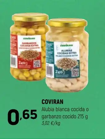 Coviran COVIRAN Alubia blanca cocida o garbanzo cocido oferta