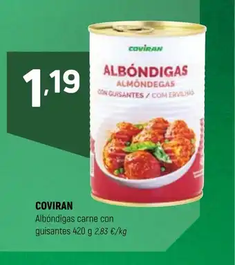 Coviran COVIRAN Albóndigas carne con guisantes oferta