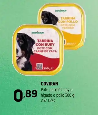 Coviran COVIRAN Paté perros buey e hígado o pollo oferta