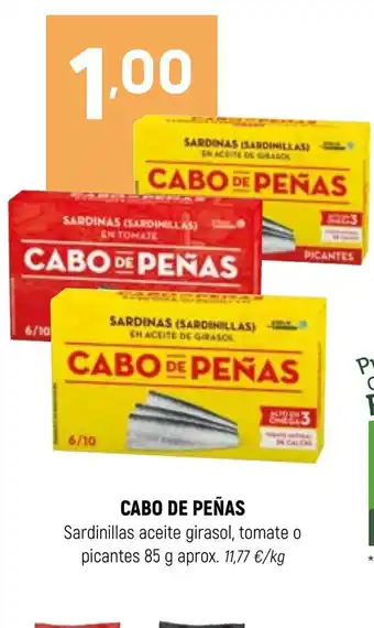 Coviran CABO DE PEÑAS Sardinillas aceite girasol, tomate o picantes oferta