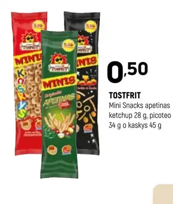 Coviran TOSTFRIT Mini Snacks apetinas ketchup oferta