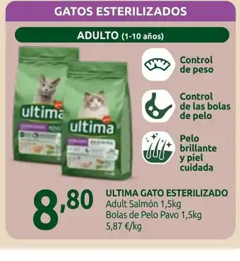 Coviran ULTIMA GATO ESTERILIZADO Adult Salmón oferta